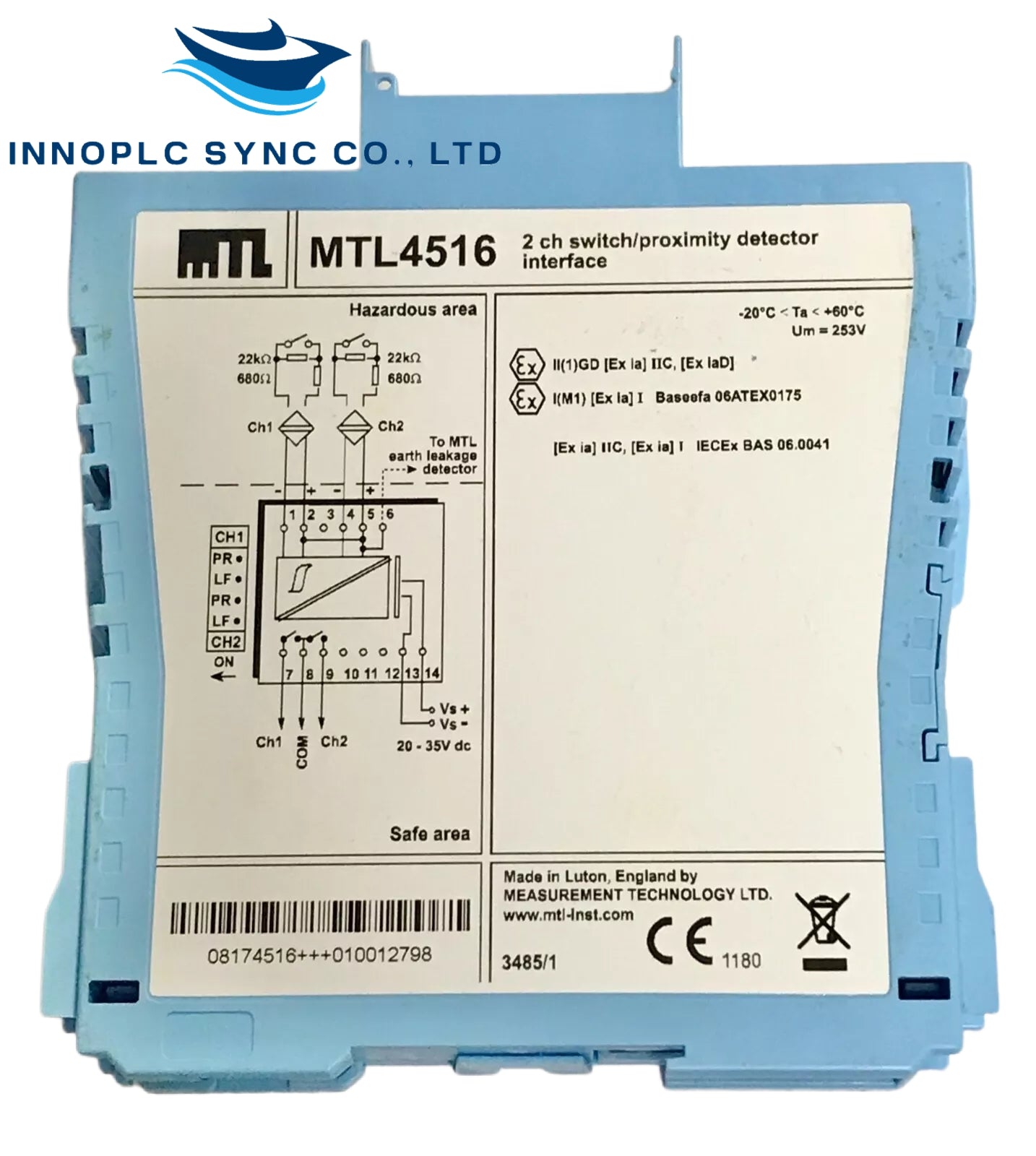 MTL Instruments | MTL4516 | Relay Module